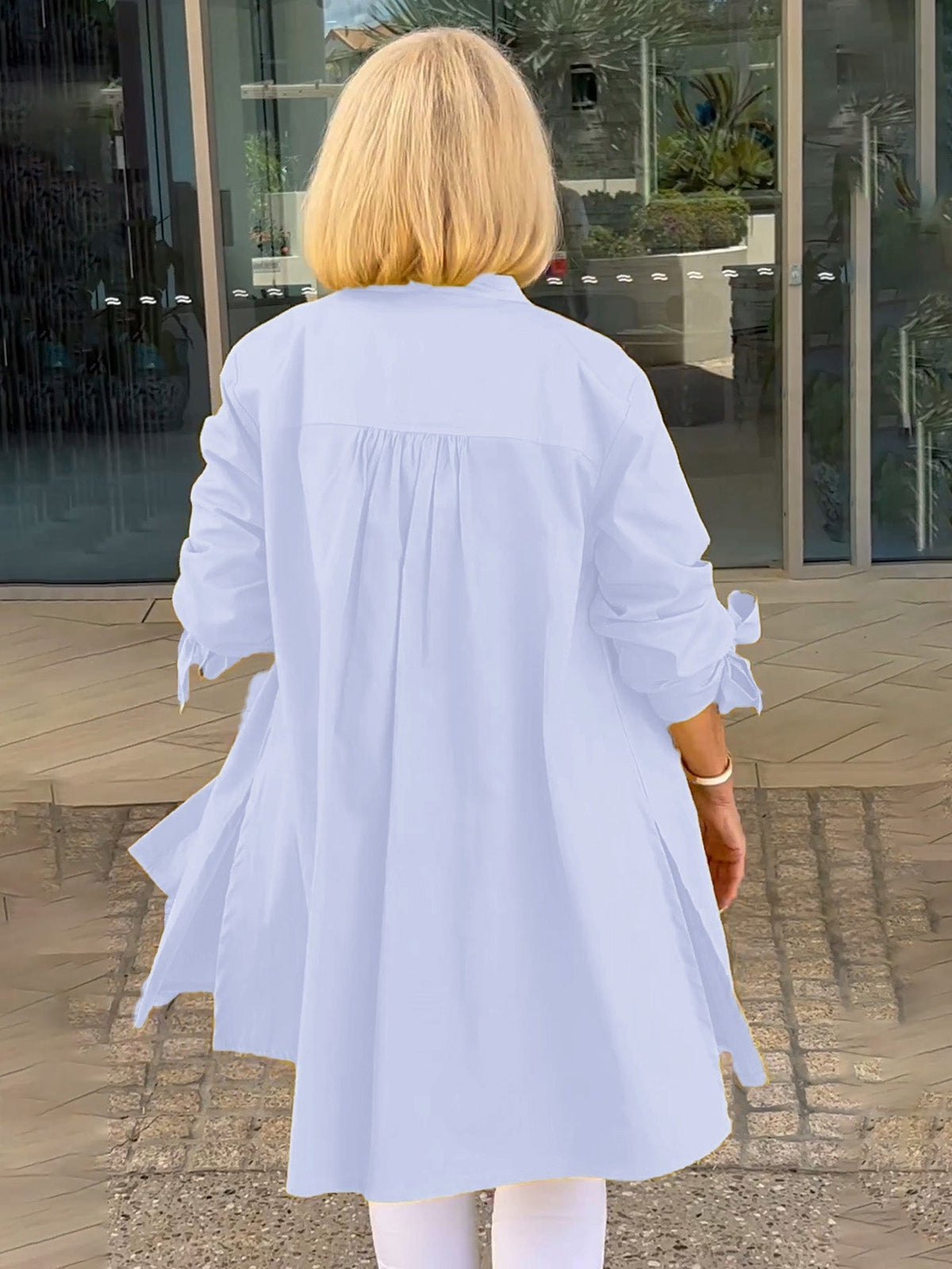 Tesla | Long Cotton Shirt Jacket for Women