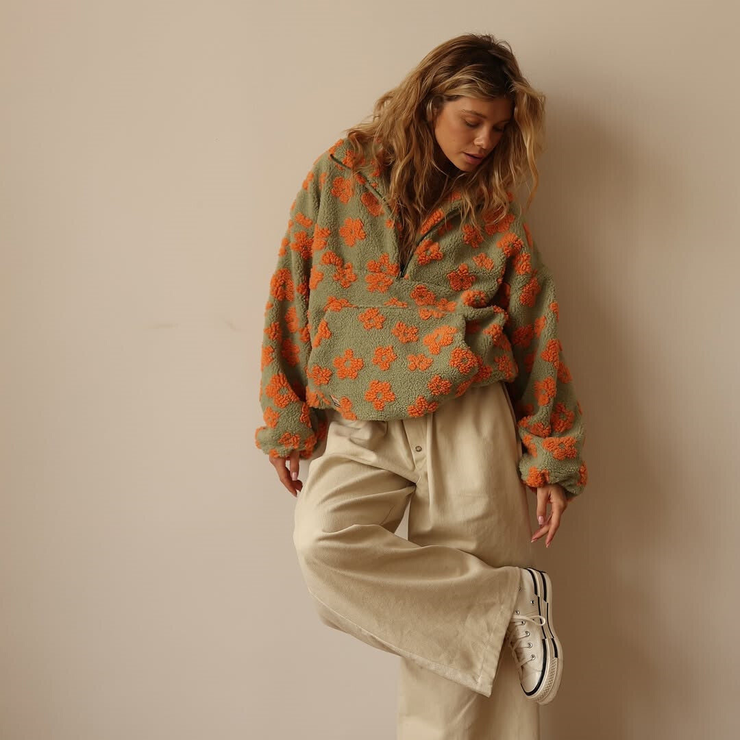 Floral™ | Fleece-Sweater