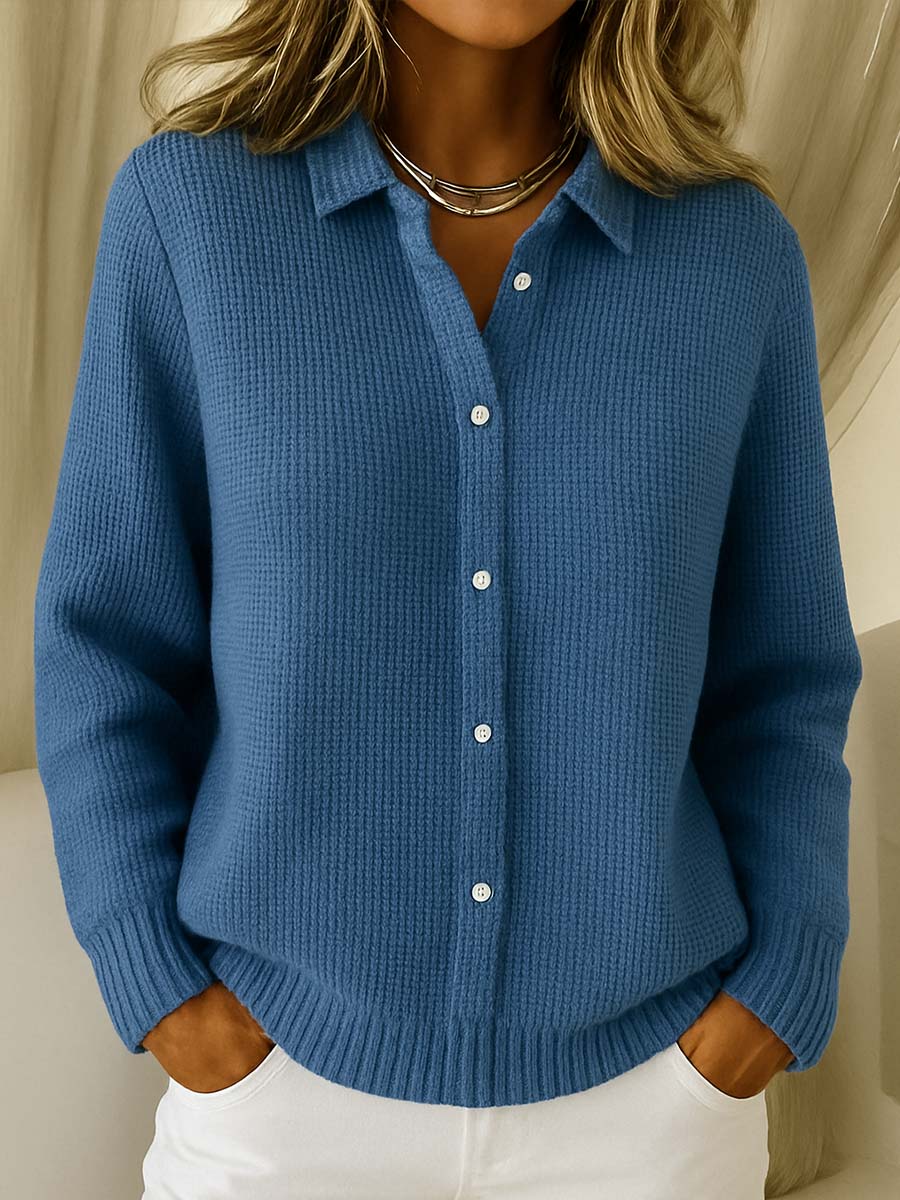 Livia | Tailored Cotton Cardigan