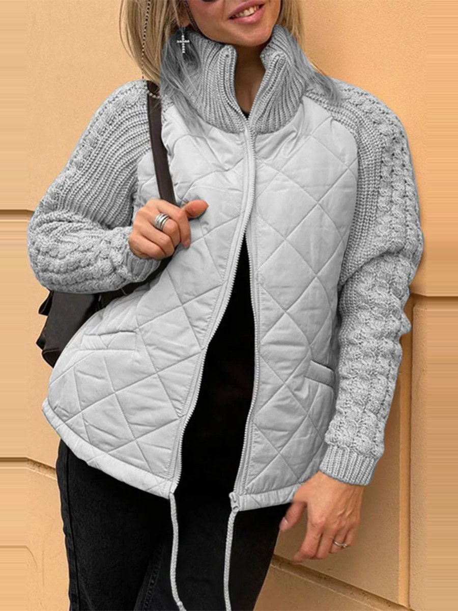 Minia | Solid Color Patchwork Jacket