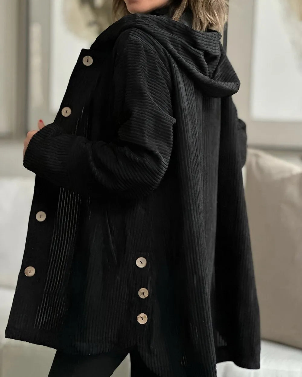 Andrea™ | Casual Cord Jacket with Hood for Women