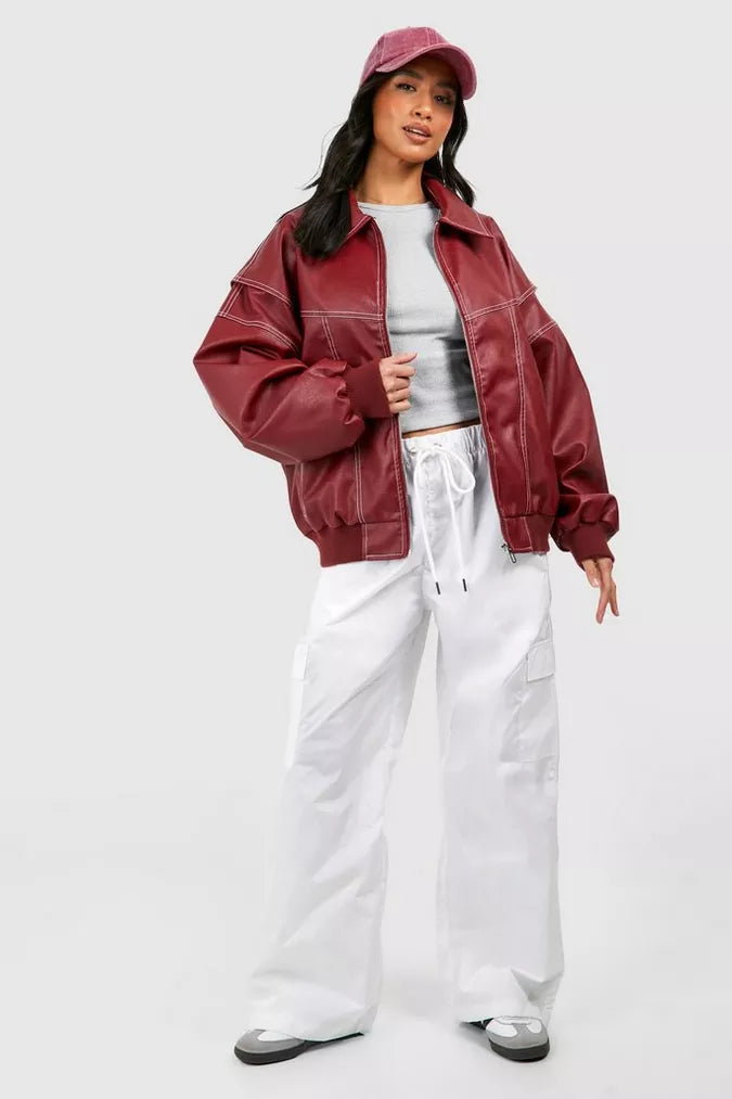 Iris™ | Oversized Leather Jacket