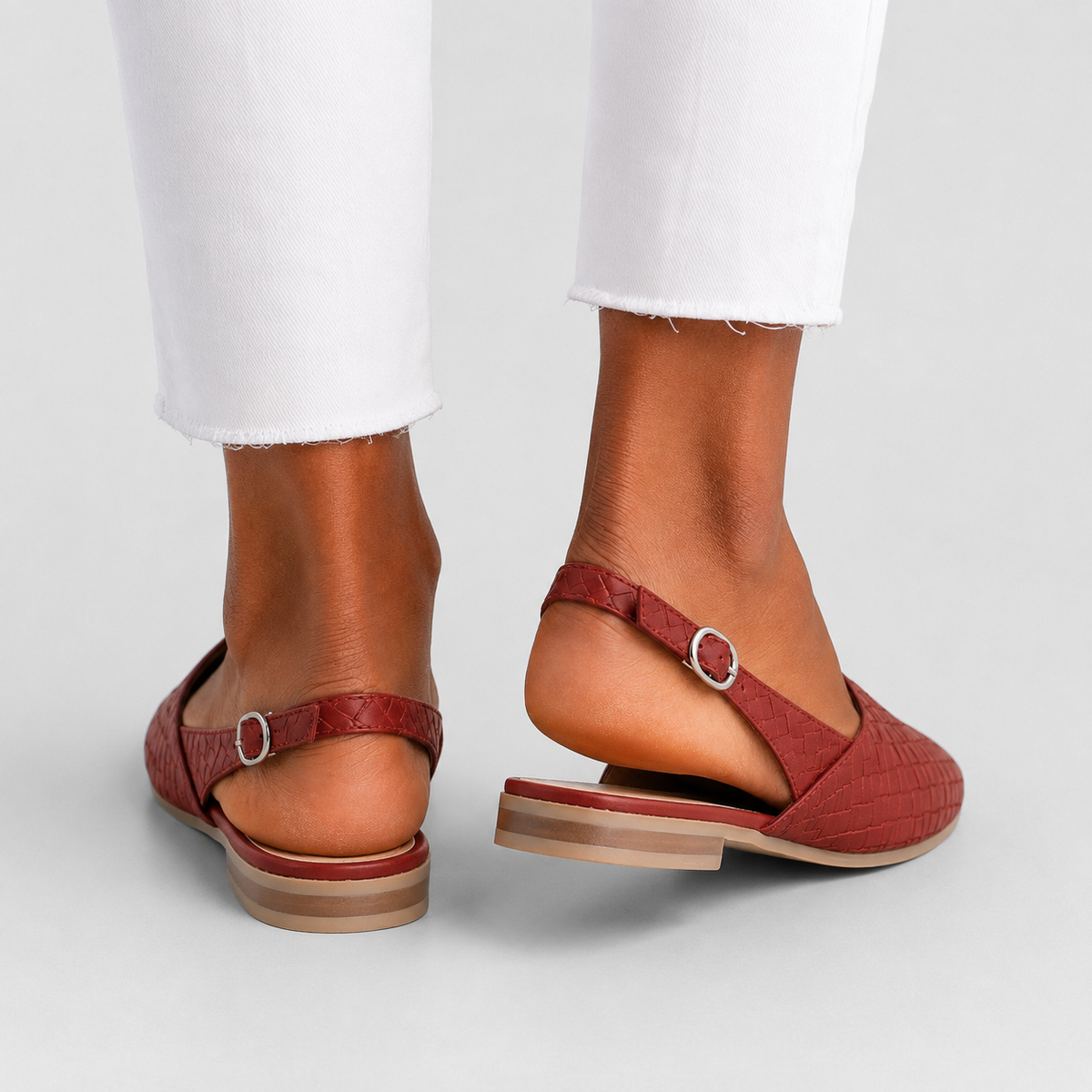 Simone | Braided Slingback Loafers