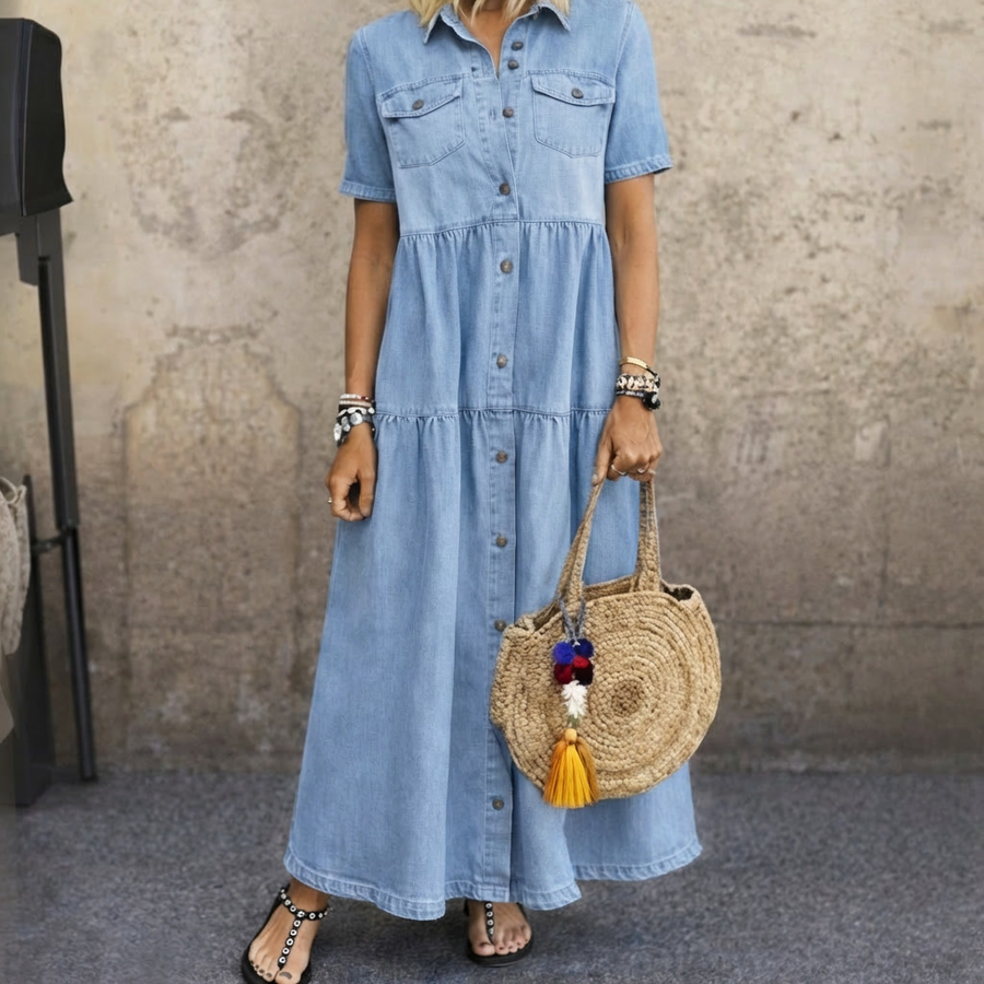 Ruth | Timeless Button-Front Midi Dress