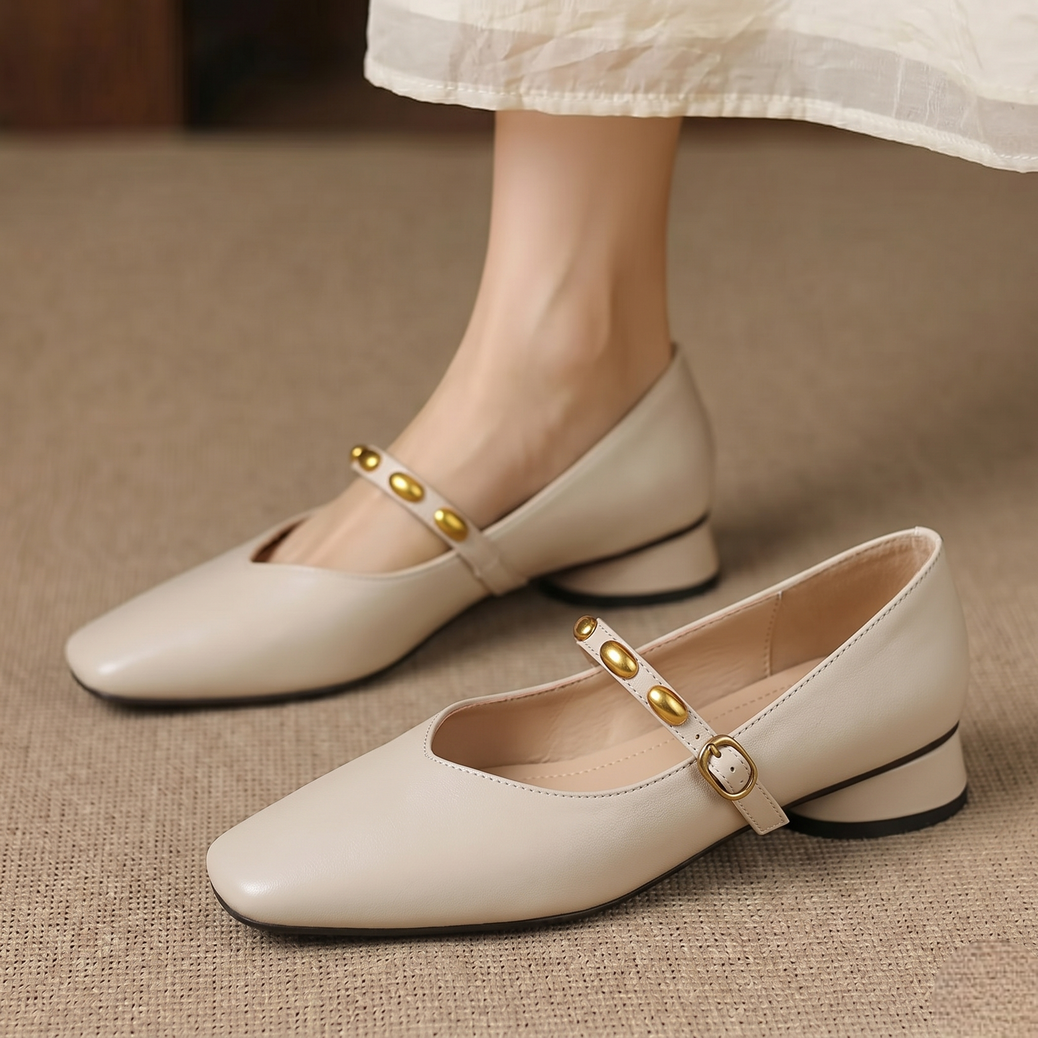 Zyra | Genuine Leather Flats