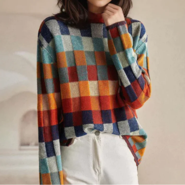 Evelyn | Cashmere Cozy Retro Sweater