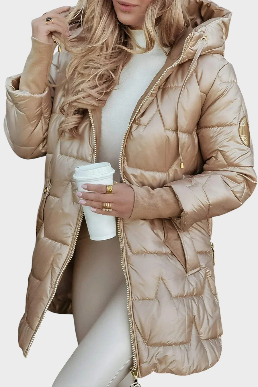 Denisa ™| Elegant Winter Coat with Hood and Lining