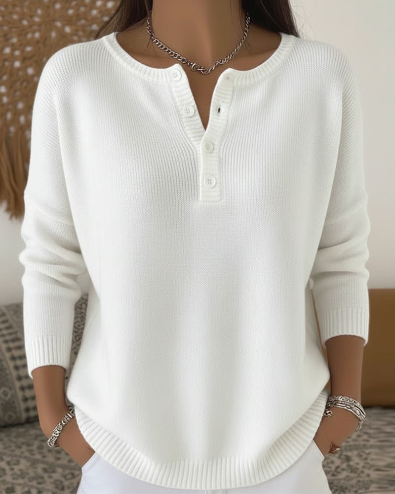 Leilani | Classic Cardigan with Buttons and Long Sleeves