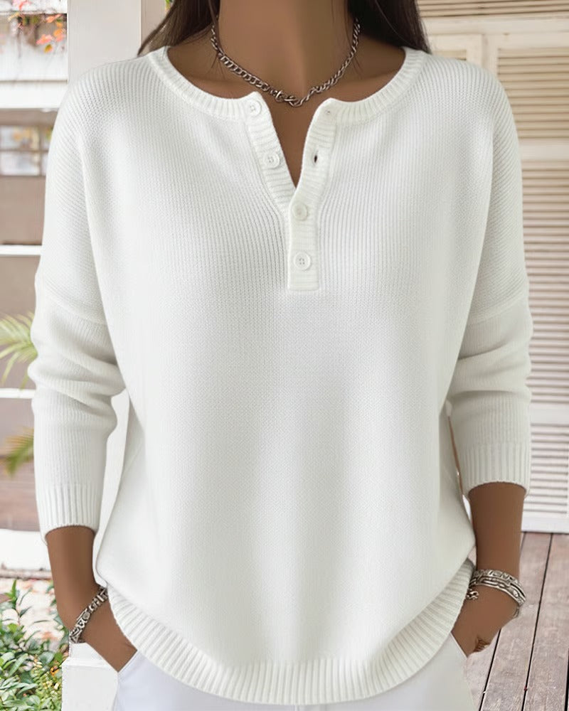 Leilani | Classic Cardigan with Buttons and Long Sleeves