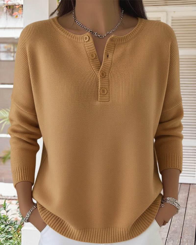 Leilani | Classic Cardigan with Buttons and Long Sleeves