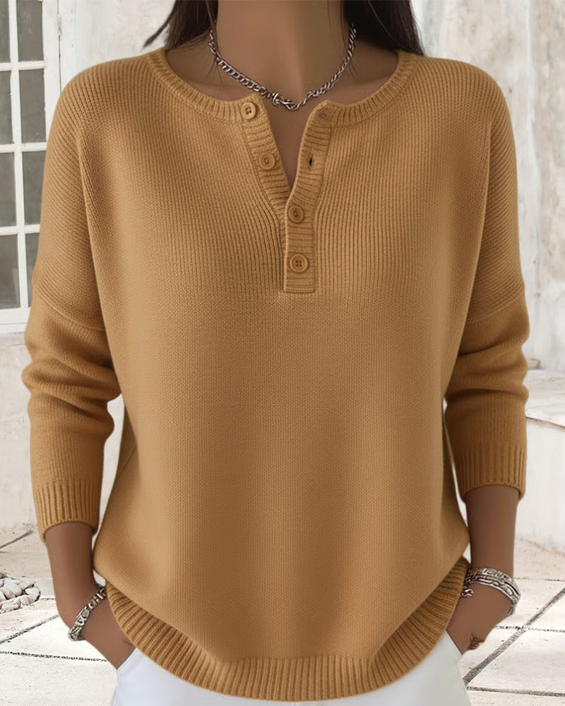 Leilani | Classic Cardigan with Buttons and Long Sleeves