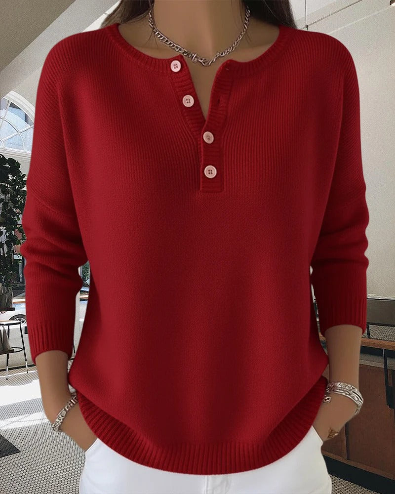 Leilani | Classic Cardigan with Buttons and Long Sleeves