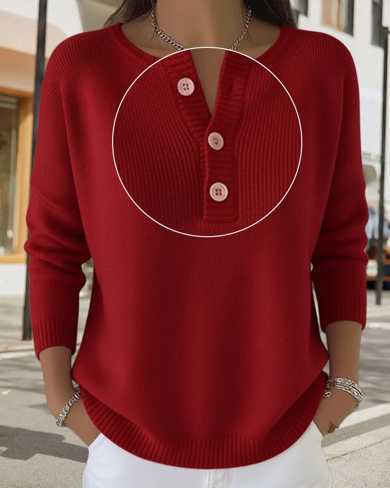 Leilani | Classic Cardigan with Buttons and Long Sleeves