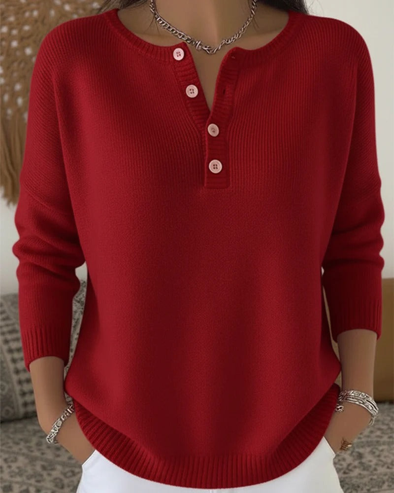 Leilani | Classic Cardigan with Buttons and Long Sleeves