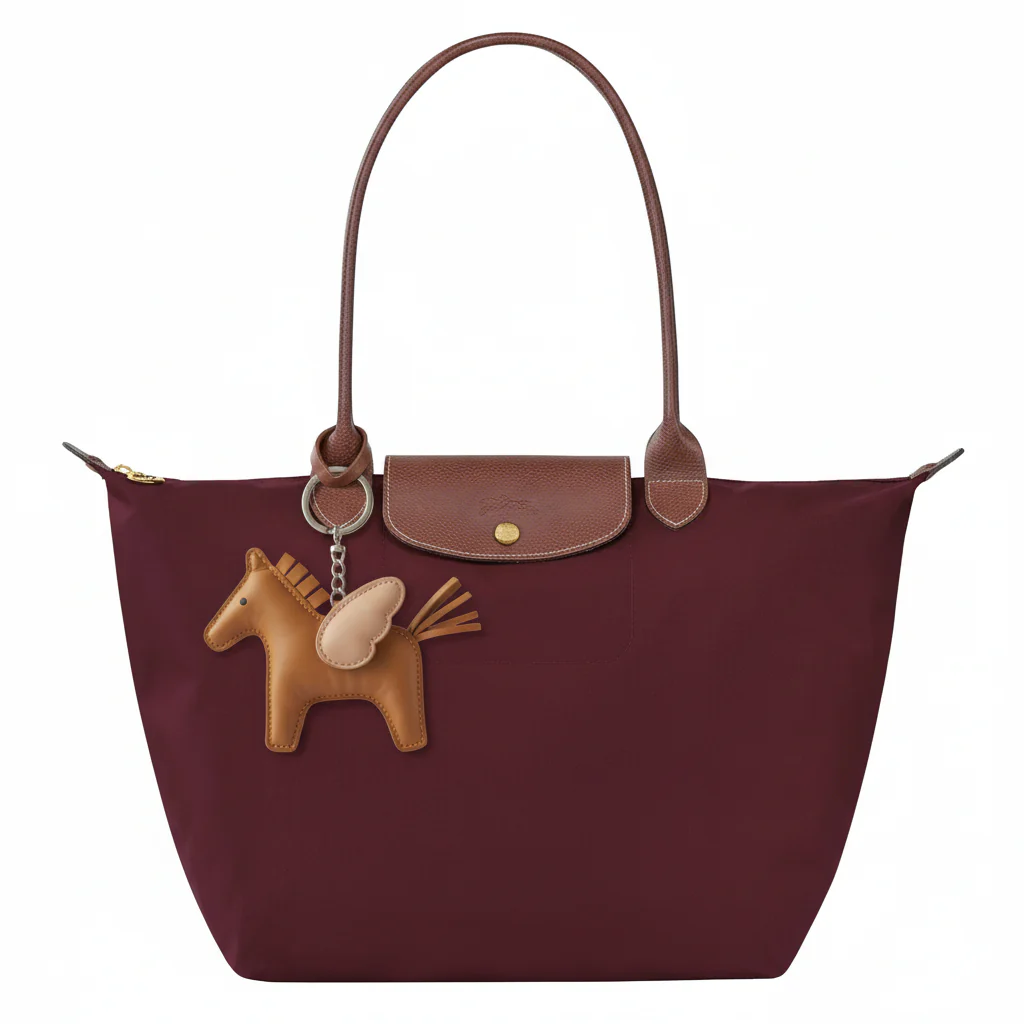 WINGED HORSE CHARM IN LEATHER
