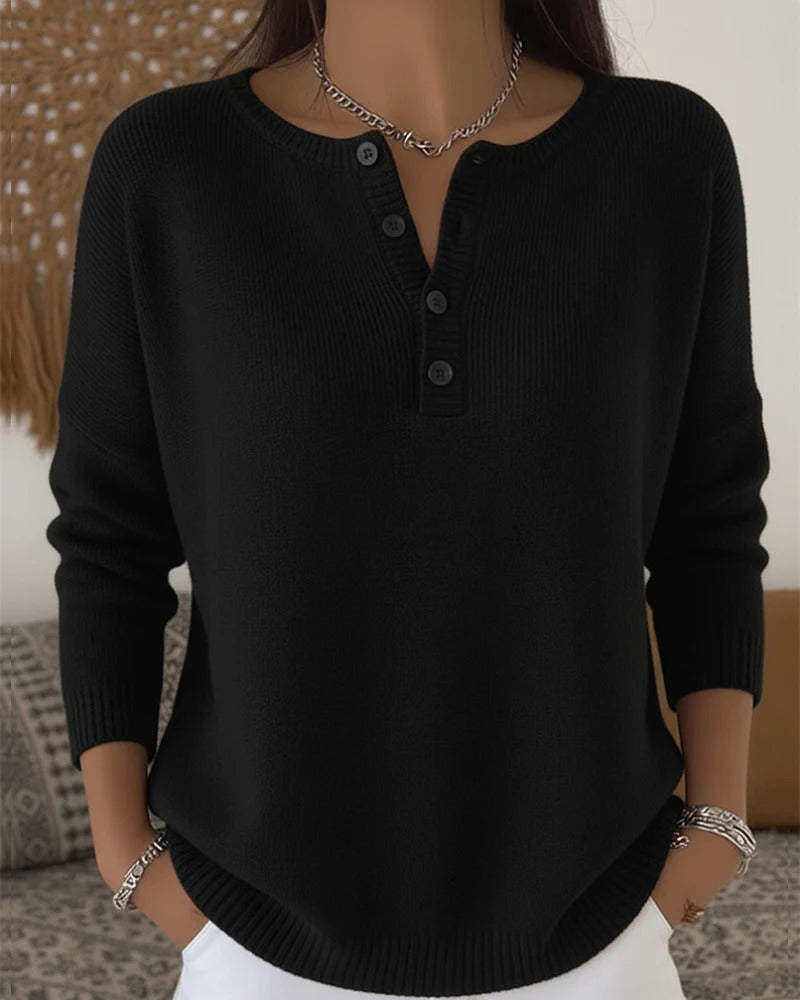 Leilani | Classic Cardigan with Buttons and Long Sleeves