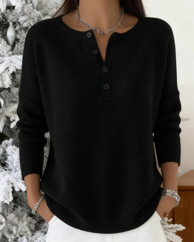 Leilani | Classic Cardigan with Buttons and Long Sleeves