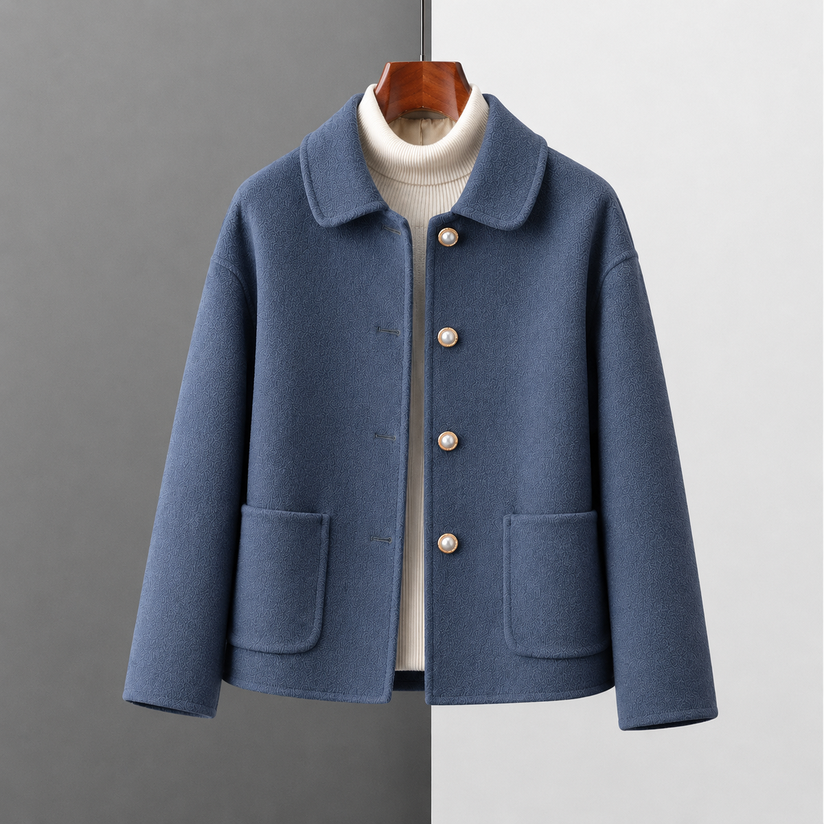 Cropped Cashmere Coat