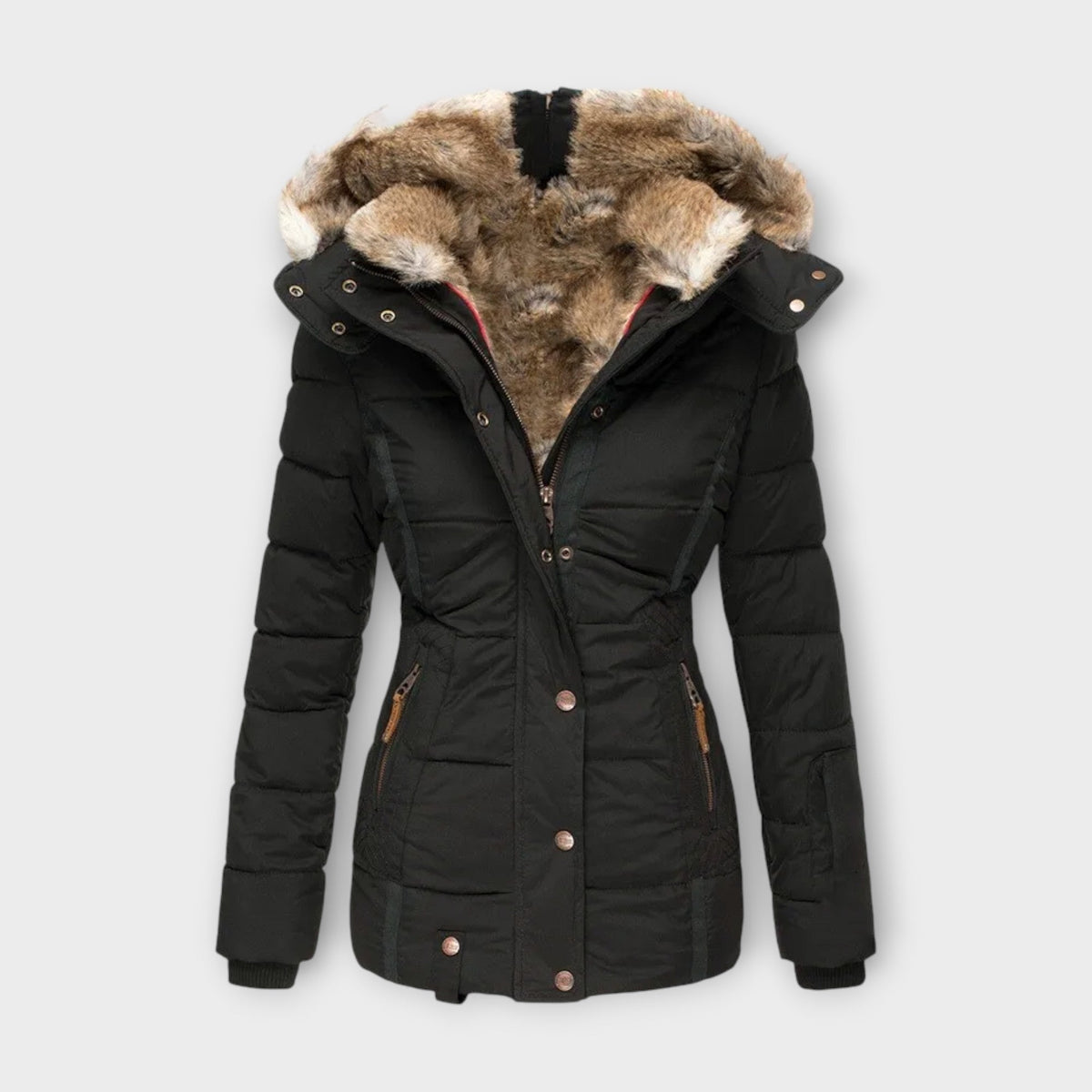 Emine ™ | Leather Jacket with Fur