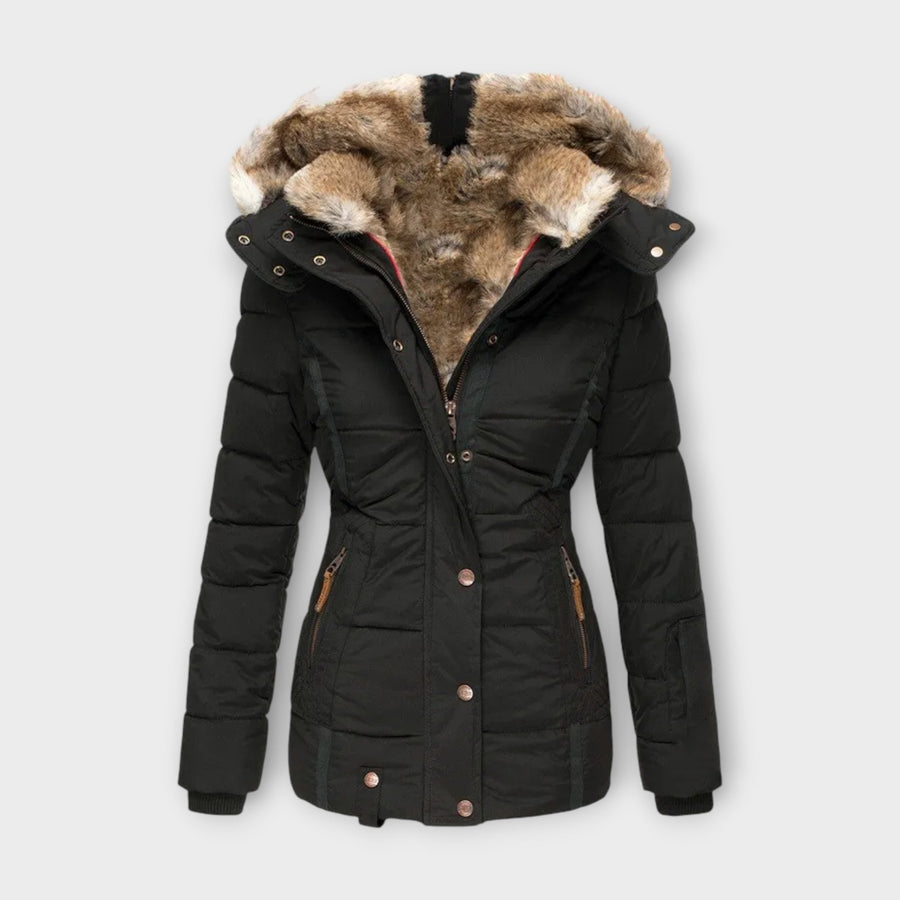 Emine ™ | Leather Jacket with Fur