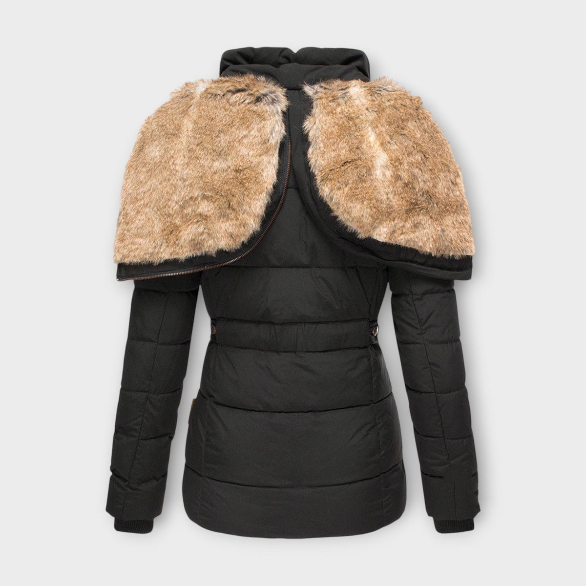 Emine ™ | Leather Jacket with Fur