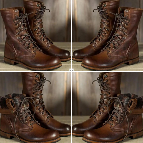Brown High Leather Women's Boots - Emmie