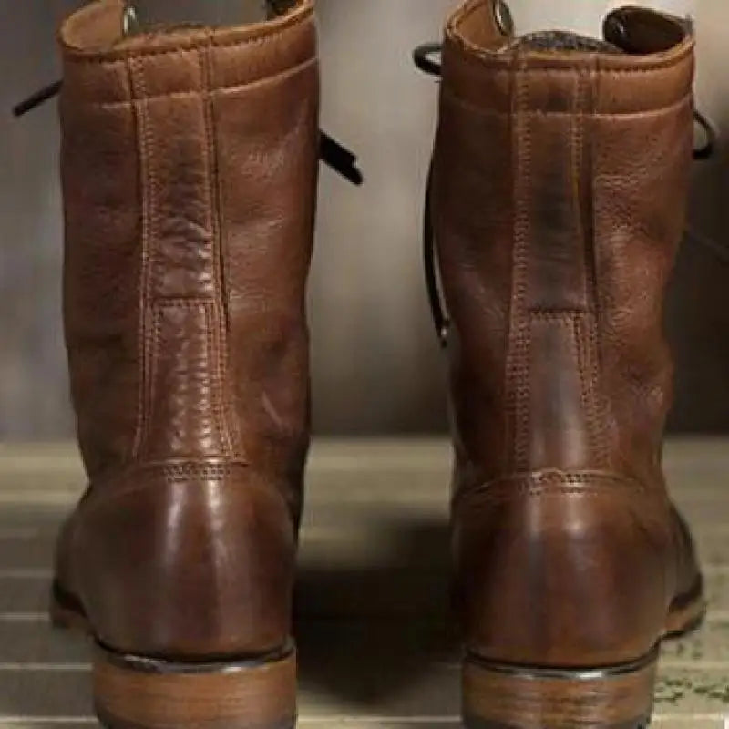 Brown High Leather Women's Boots - Emmie
