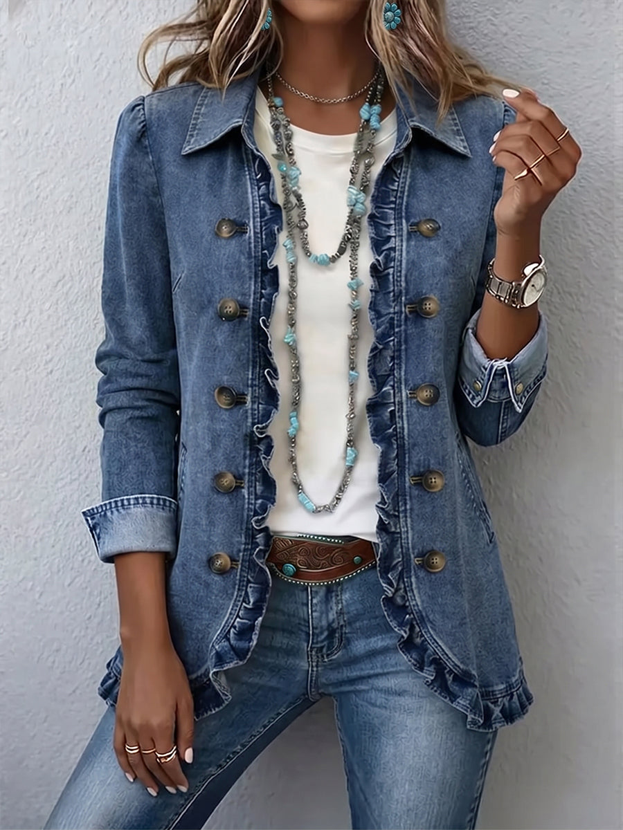 Nicole | Pleated Ruffles Jacket