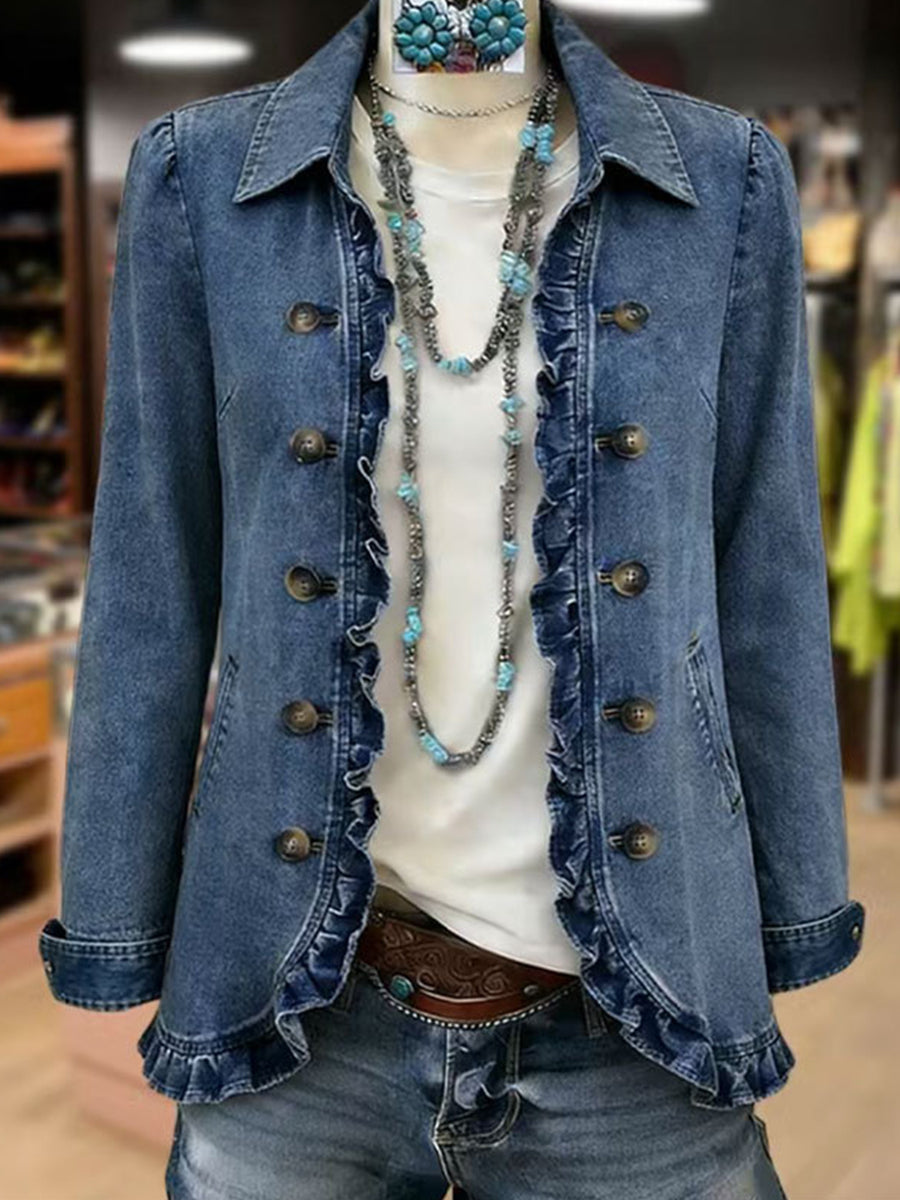 Nicole | Pleated Ruffles Jacket