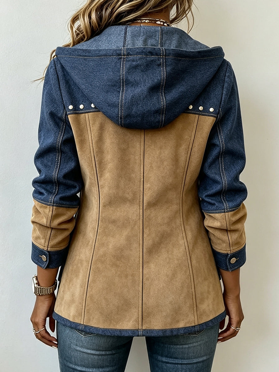Marianne | Patchwork Jacket with Hood