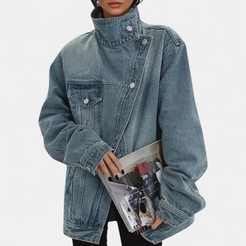 SARAH | Street Style Trendy Asymmetrical Button Jacket