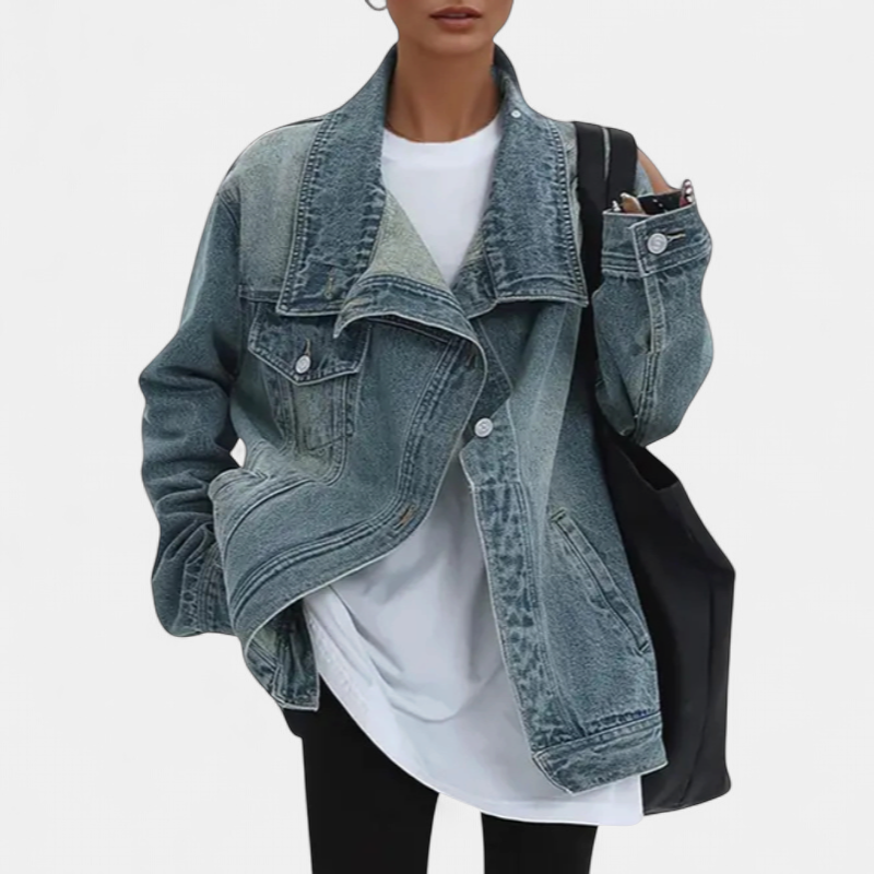 SARAH | Street Style Trendy Asymmetrical Button Jacket