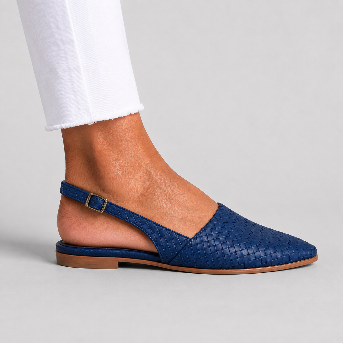Simone | Braided Slingback Loafers