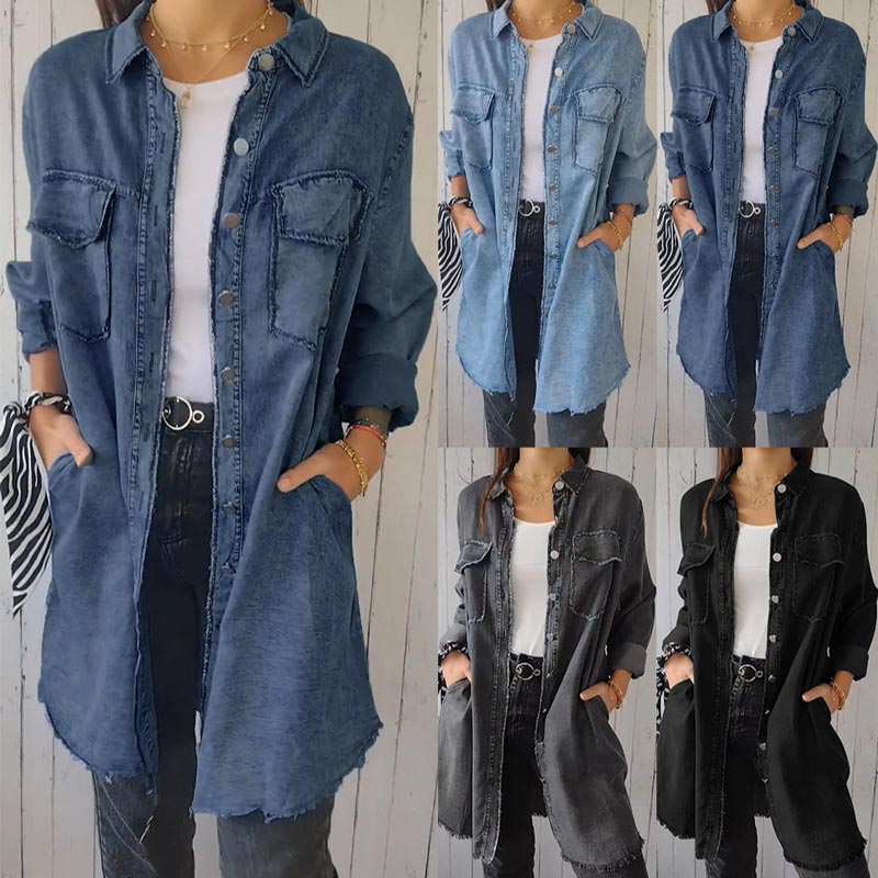 Celine™ | Comfortable Women's Jacket in Faux-Denim Style