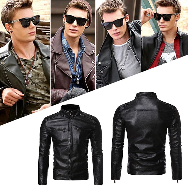 Luca™ | Modern Leather Jacket with Zipper