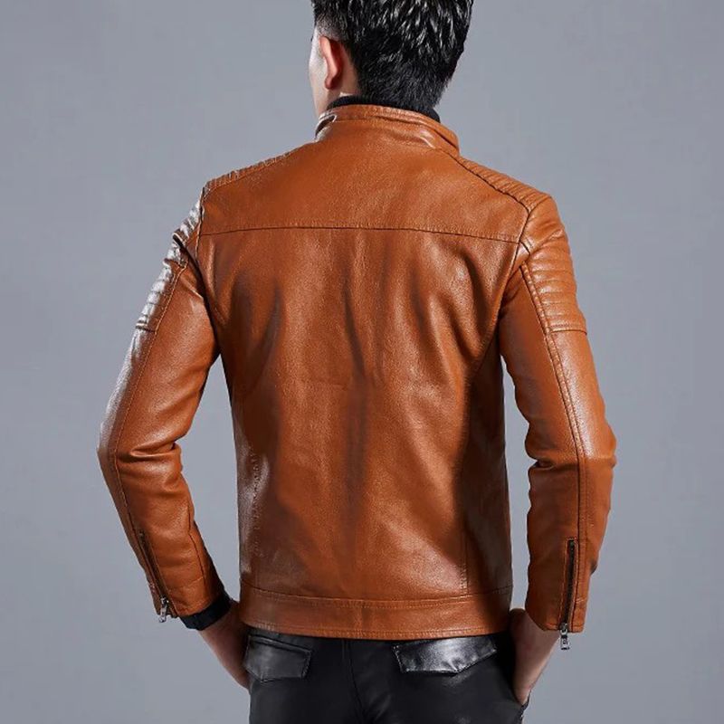 Luca™ | Modern Leather Jacket with Zipper
