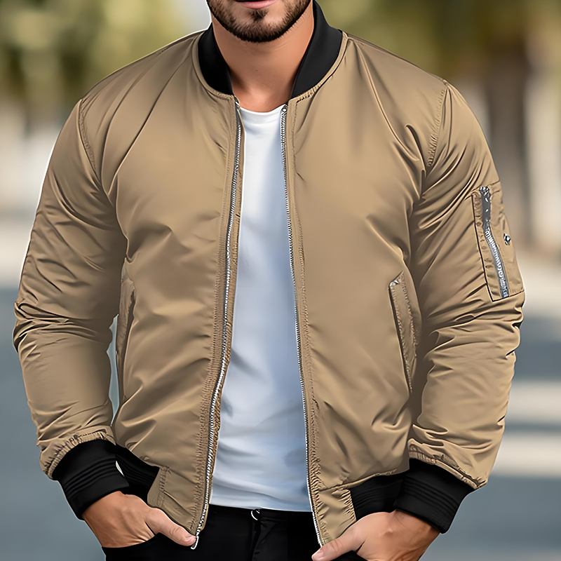 Hordan | Men's Bomber Jacket with Zipper