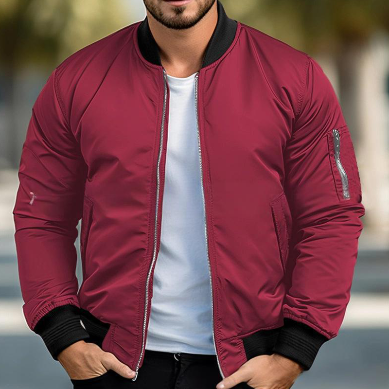 Hordan | Men's Bomber Jacket with Zipper