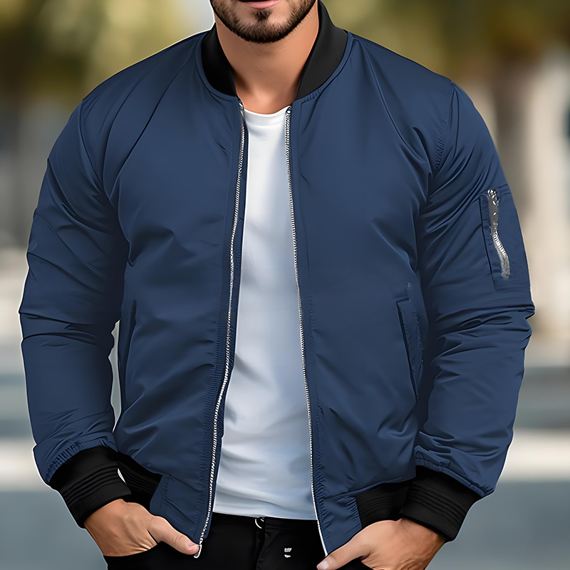 Hordan | Men's Bomber Jacket with Zipper