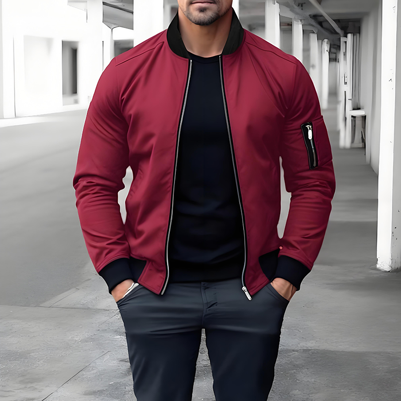Hordan | Men's Bomber Jacket with Zipper