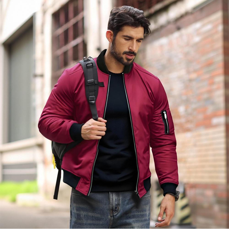 Hordan | Men's Bomber Jacket with Zipper