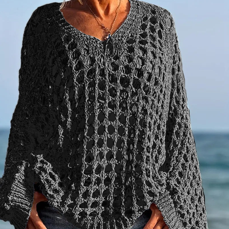 Klara | Lightweight Knit Top with Crochet Design