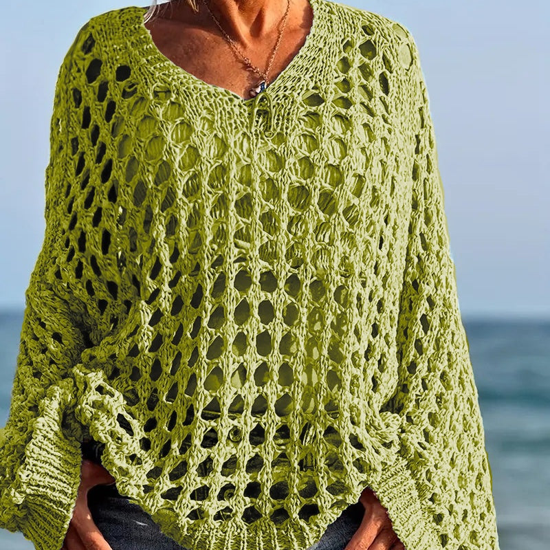 Klara | Lightweight Knit Top with Crochet Design