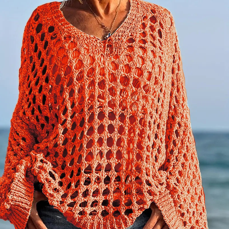 Klara | Lightweight Knit Top with Crochet Design