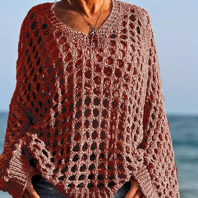 Klara | Lightweight Knit Top with Crochet Design