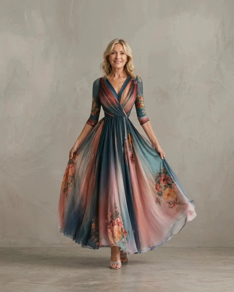 Teresa | Bohemian Floral Maxi Dress