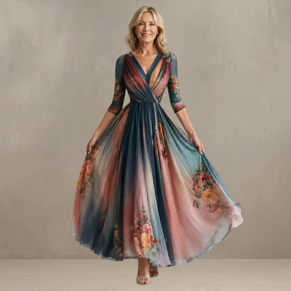 Teresa | Bohemian Floral Maxi Dress
