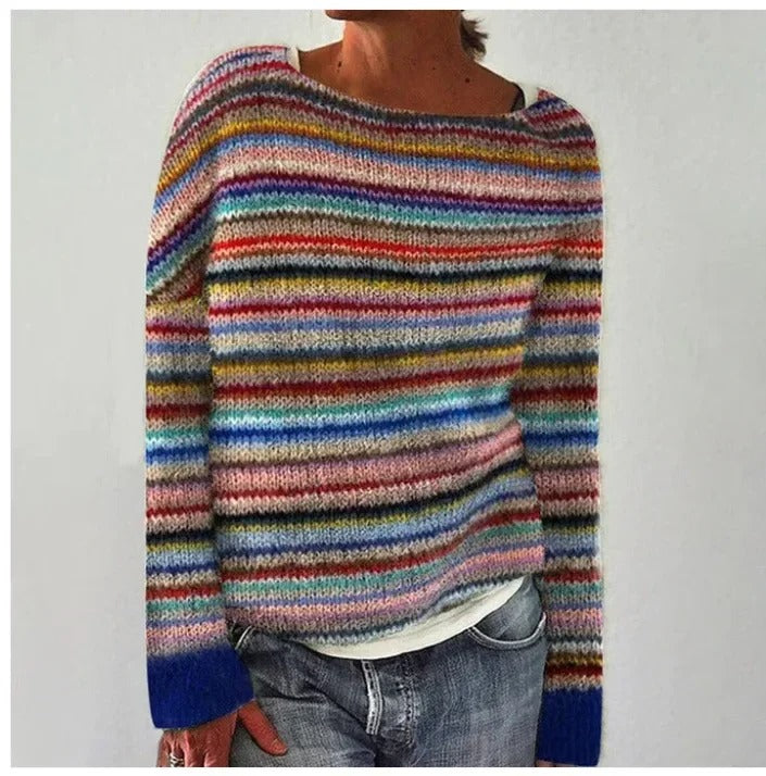 Sandra | Cashmere Printed Chic Sweater