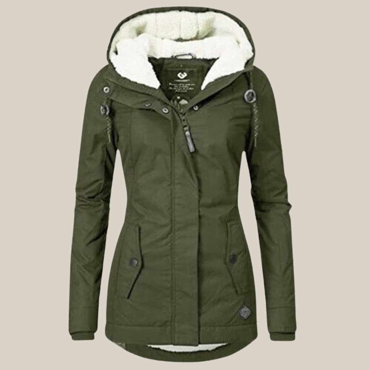 Fleece-Lined Hooded Jacket