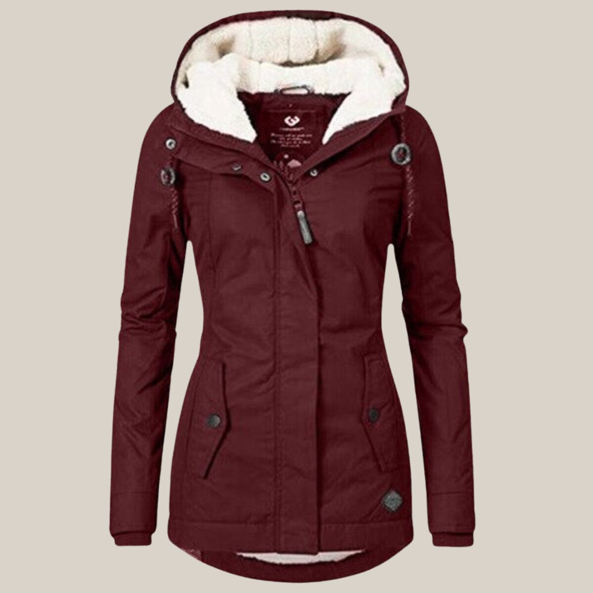 Fleece-Lined Hooded Jacket